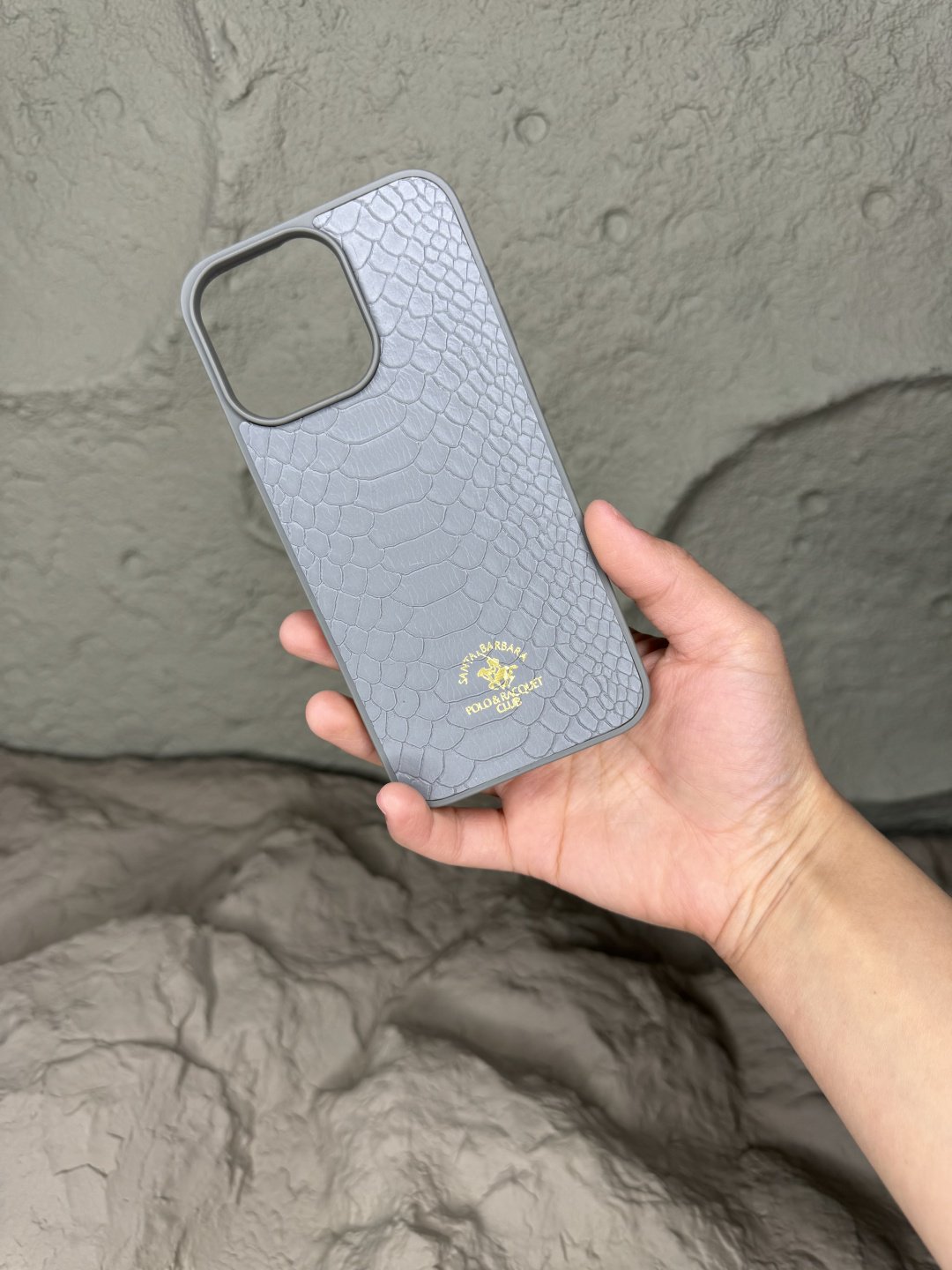 Чехол Santa Barbara Polo & Racquet Club для Apple iPhone 15 Pro Max серый купить,960