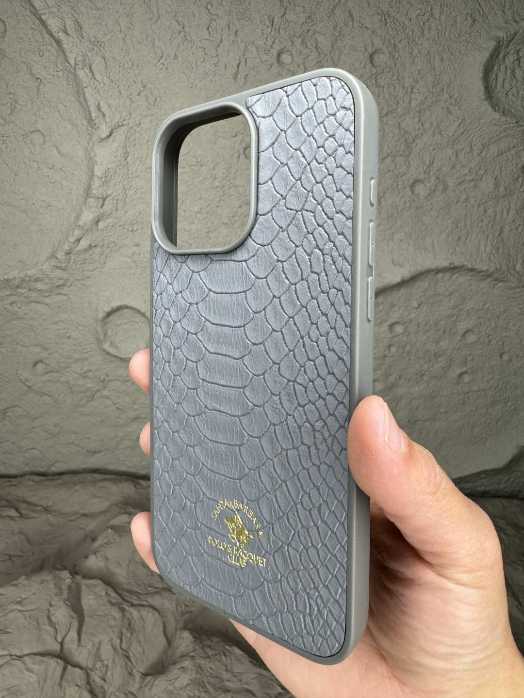 Чехол Santa Barbara Polo & Racquet Club для Apple iPhone 15 Pro Max серый купить,960