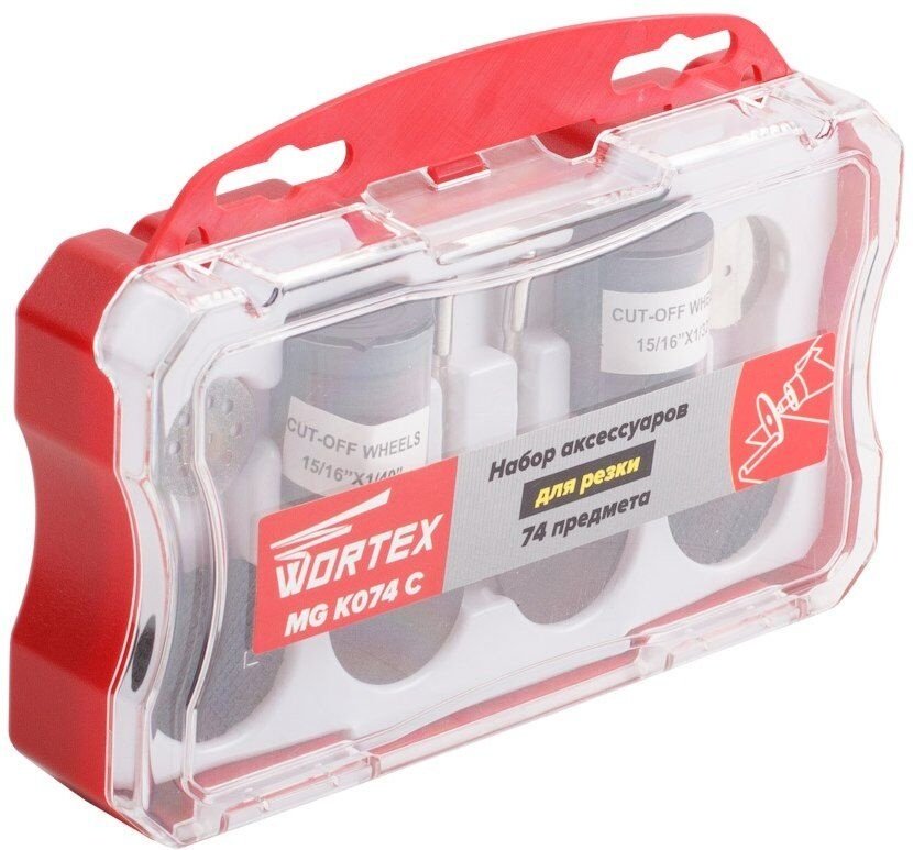 Набор строительный 74 в 1 WORTEX MGK074C11711