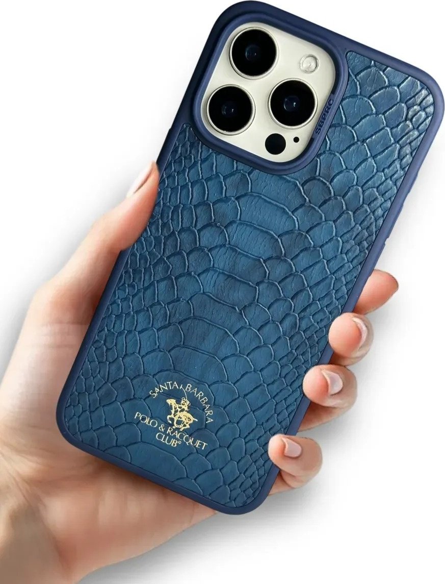 Чехол Santa Barbara Polo & Racquet Club для Apple iPhone 15 Pro Max синий купить,976