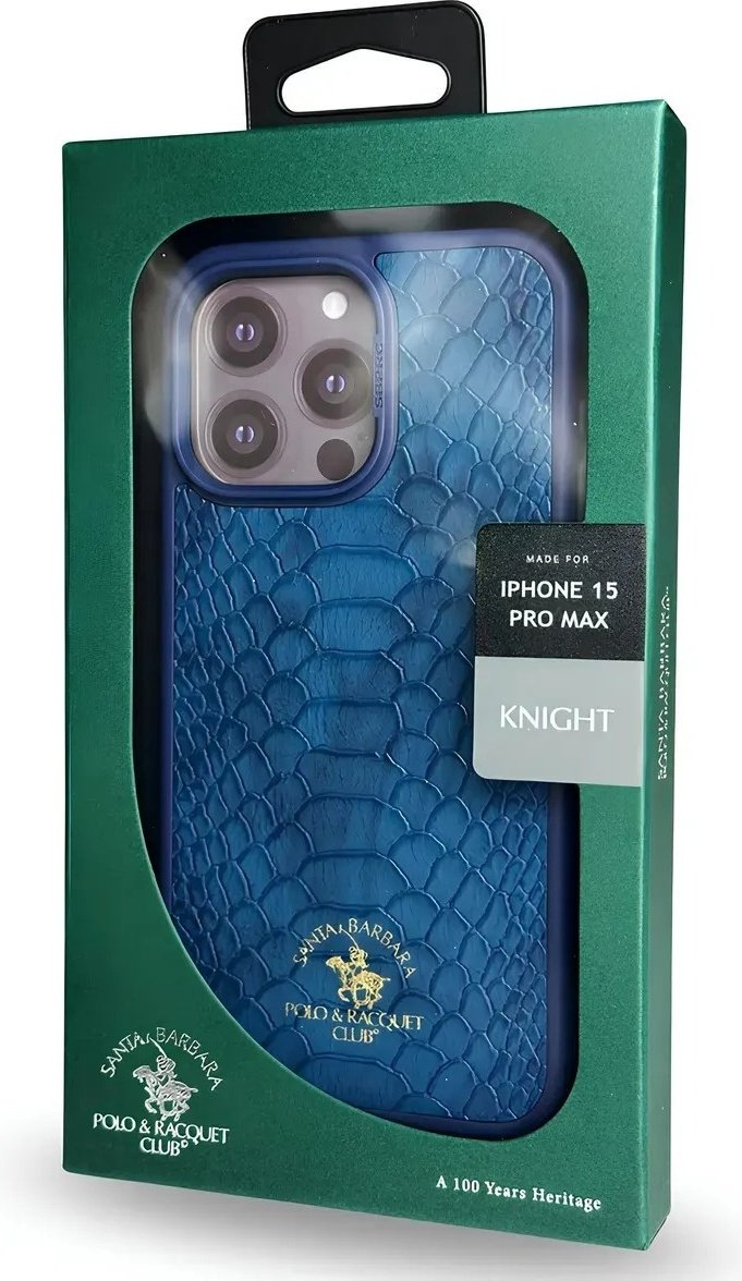 Чехол Santa Barbara Polo & Racquet Club для Apple iPhone 15 Pro Max синий купить,976