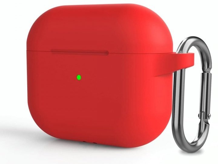 Чехол Silicone Case для Apple AirPods 3 красный