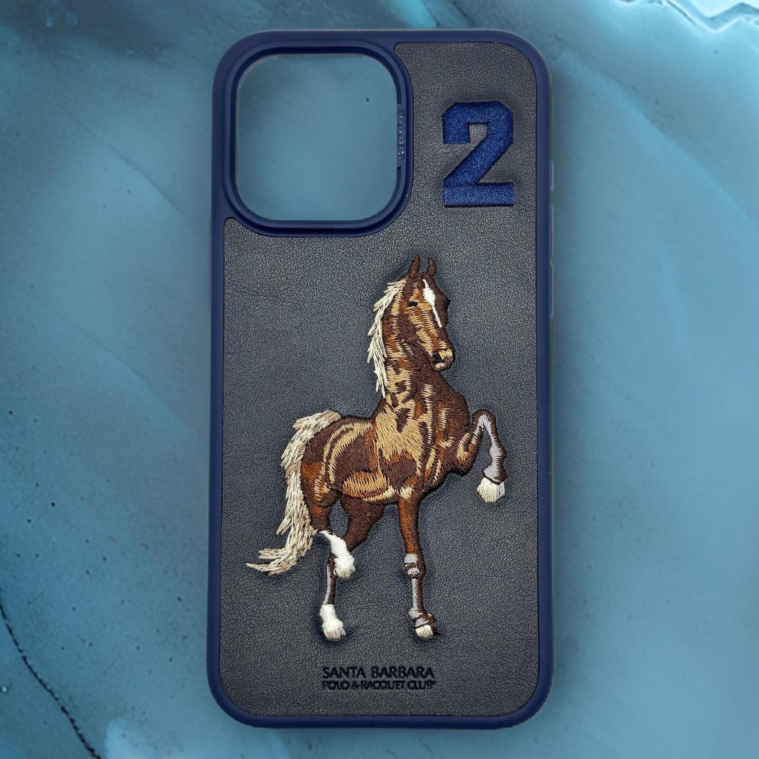 Чехол Santa Barbara Polo & Racquet Club для Apple iPhone 15 Pro синий купить,964