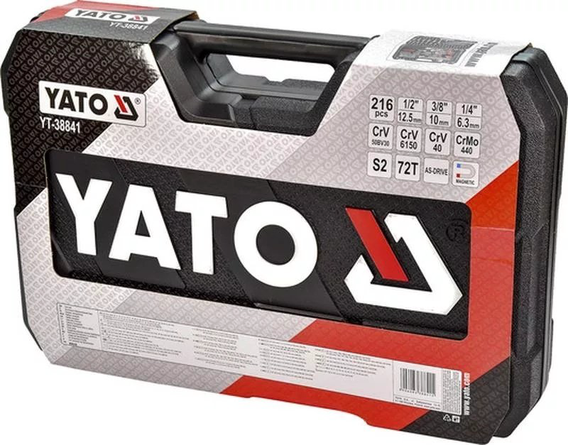 Набор автомобильный 216 в 1 YATO YT-38841 купить,99840