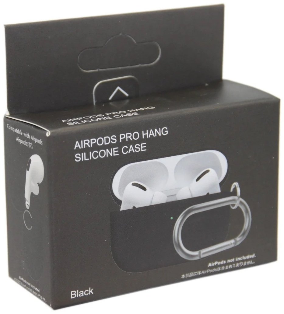 Чехол Silicone Case для Apple AirPods Pro черный
