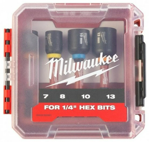 Набор оснастки строительный 4 в 1 Milwaukee SHOCKWAVE IMPACT DUTY 4932492445