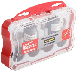 Набор строительный 74 в 1 WORTEX MGK074C11711