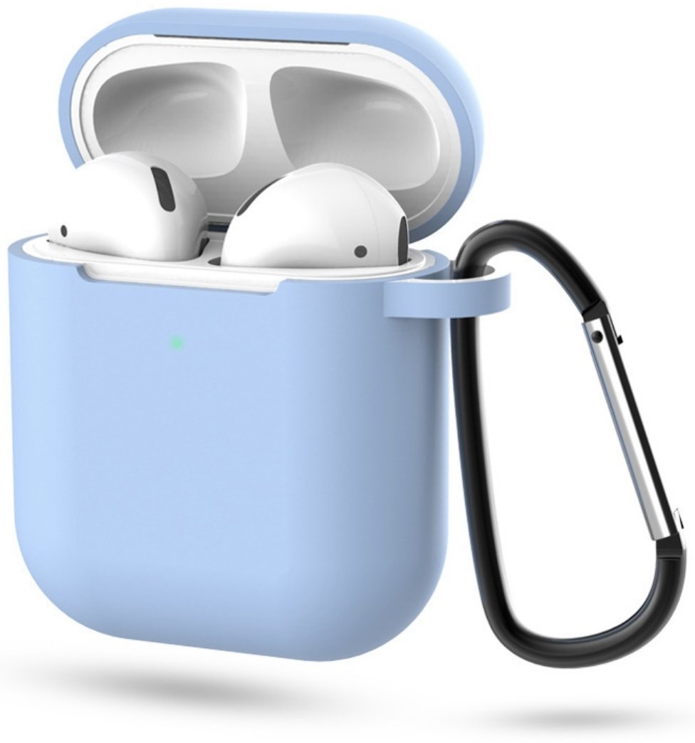 Чехол Silicone Case для Apple AirPods, AirPods 2 голубой