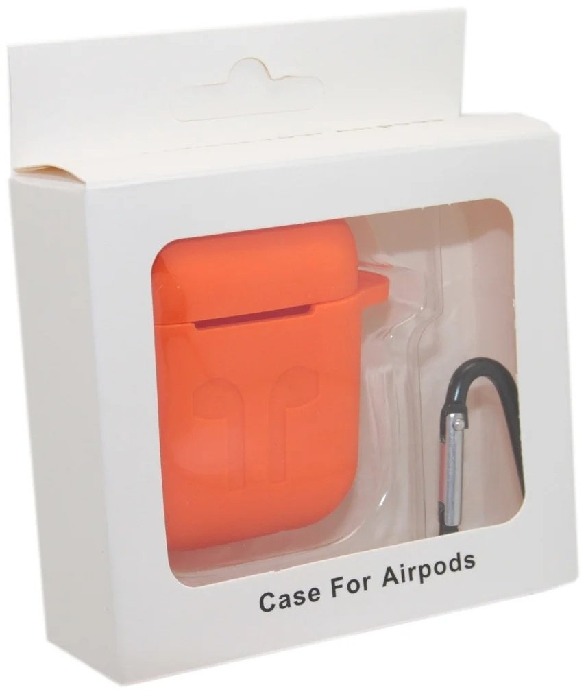 Чехол Silicone Case для Apple AirPods оранжевый