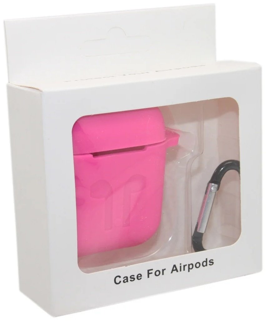 Чехол Silicone Case для Apple AirPods розовый