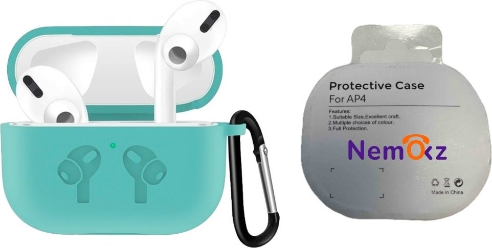Чехол Nemo.kz для Apple AirPods 4 бирюзовый