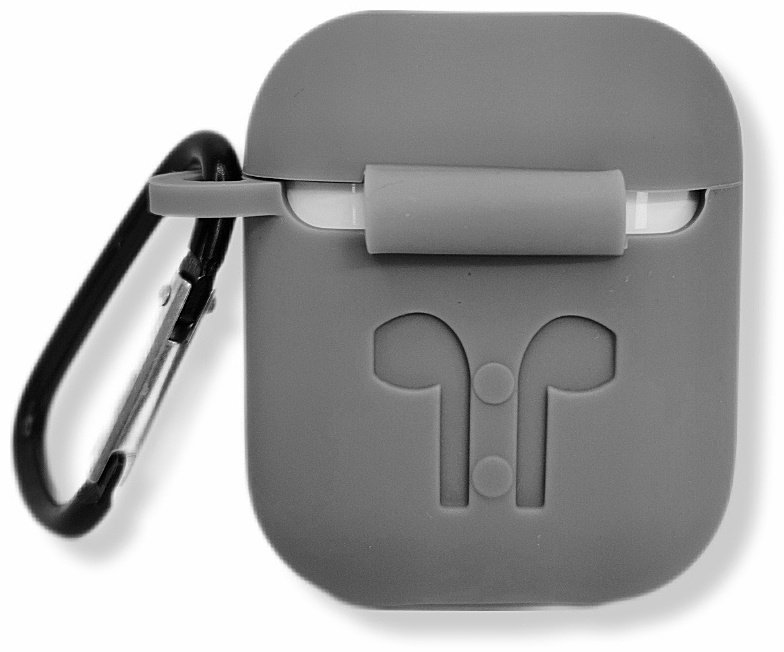 Чехол Saiboro для Apple AirPods, AirPods 2 серый