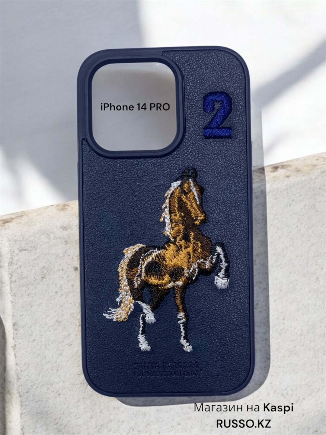 Чехол Santa Barbara Polo & Racquet Club для Apple iPhone 14 Pro синий купить,721