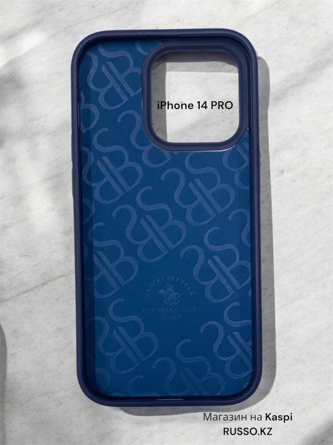 Чехол Santa Barbara Polo & Racquet Club для Apple iPhone 14 Pro синий купить,721