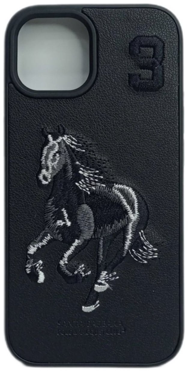 Чехол Santa Barbara Polo & Racquet Club для Apple iPhone 15 черный купить,2570