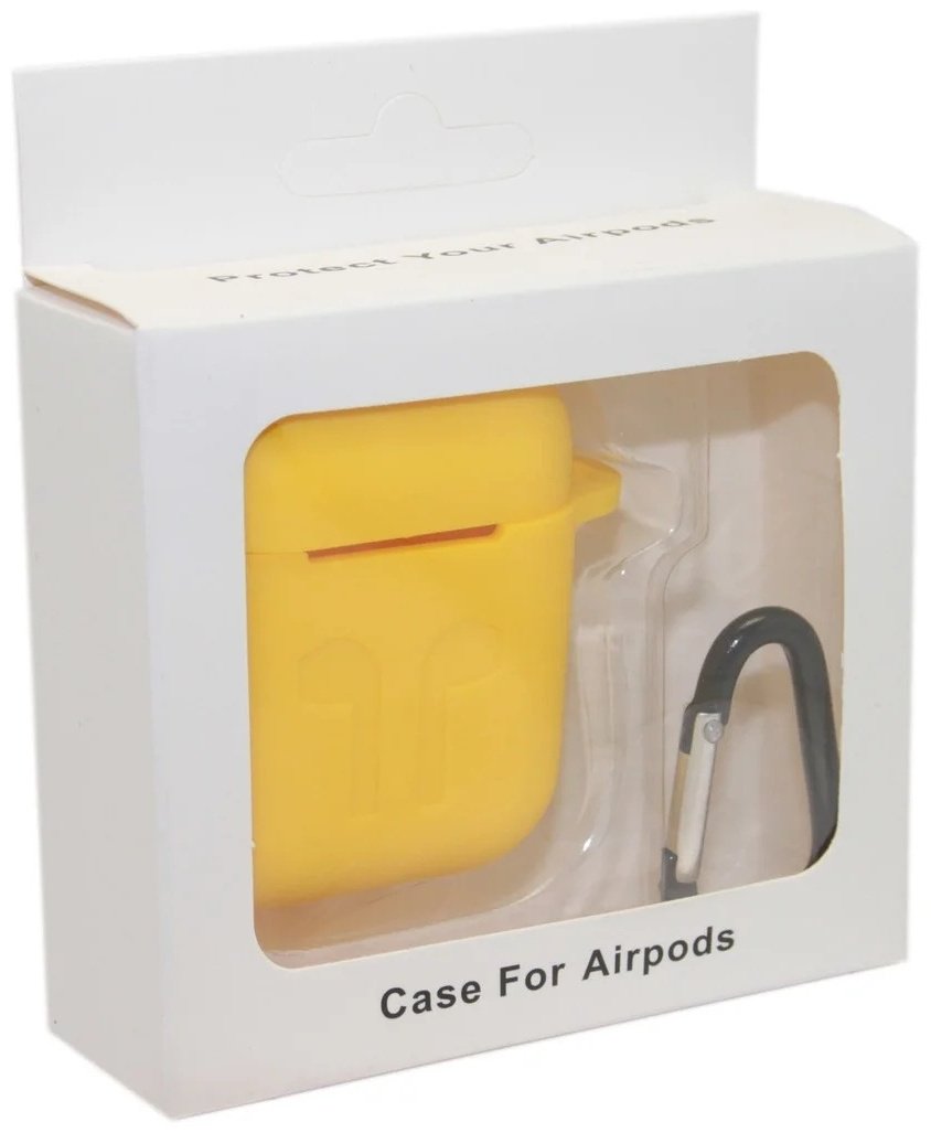 Чехол Silicone Case для Apple AirPods желтый