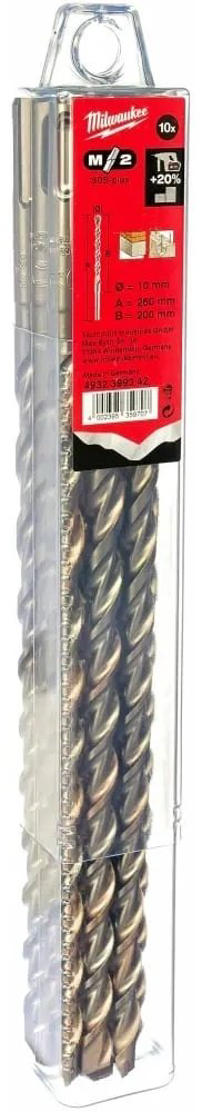 Milwaukee бур 4932399342 (SDS-plus, 10х210х260 мм) 10 шт