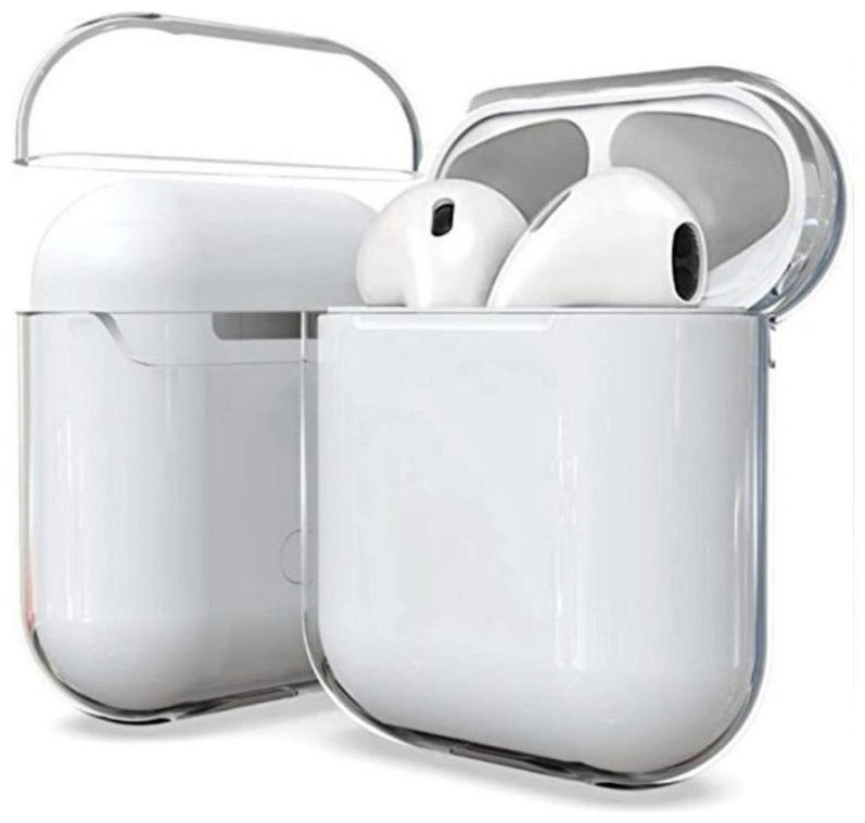 Чехол для Apple AirPods, AirPods 2 прозрачный