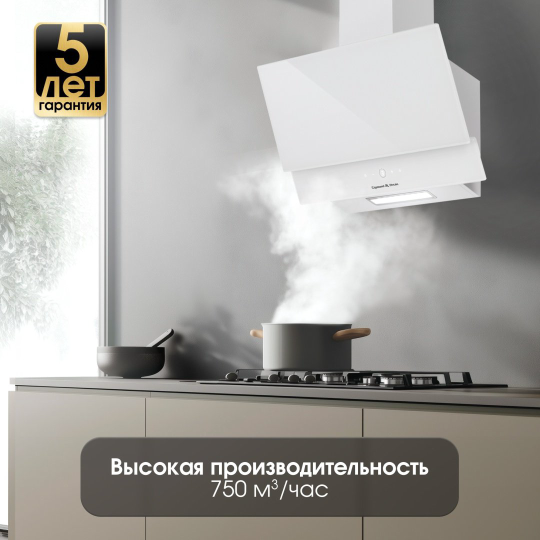 Вытяжка Zigmund &amp; Shtain K 151.6 W белый купить,NaN