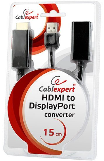 Переходник Cablexpert DisplayPort - HDMI DSC-HDMI-DP 0.15 м