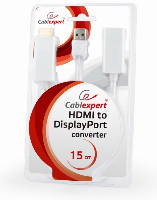 Cablexpert DSC-HDMI-DP-W HDMI-DisplayPort 0.15 м