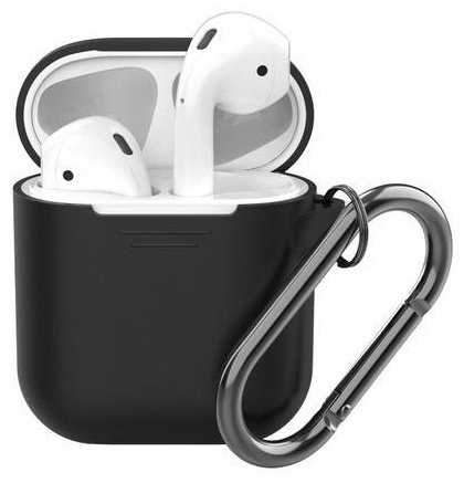 Чехол для Apple AirPods, AirPods 2 черный