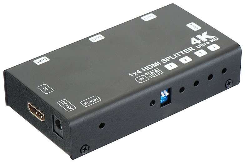 Переходник DELUXE HS-4P4K-60HD3D HDMI - HDMI