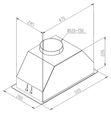 Вытяжка MSR 02 65 GD52X серебристый