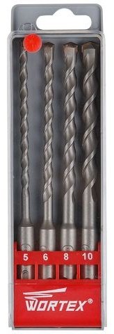 Набор буров SDS-plus WORTEX WHDS5010C10427, 4 шт