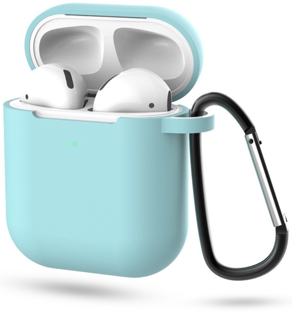 Чехол Silicone Case для Apple AirPods 2 голубой