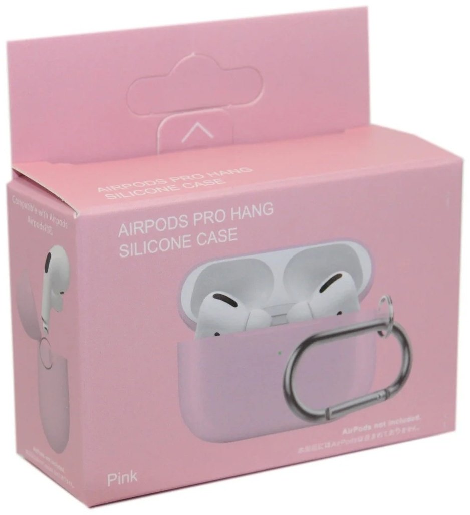 Чехол Silicone Case для Apple AirPods Pro розовый