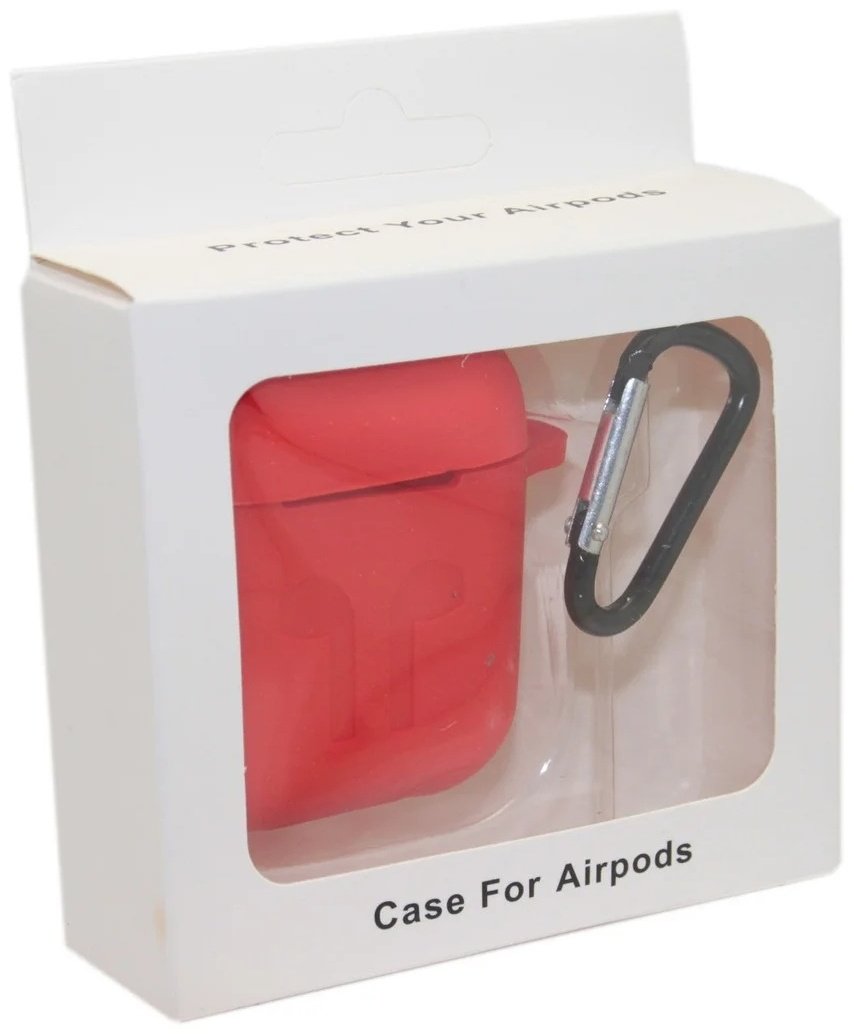 Чехол Silicone Case для Apple AirPods красный