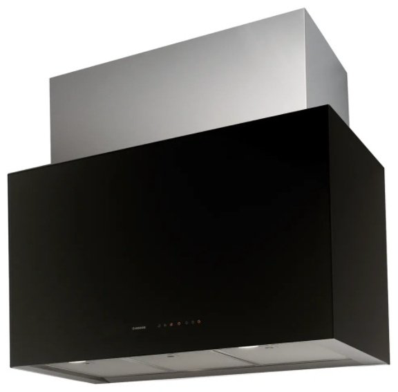 Вытяжка Nodor Isla Cube Glass Premium 70 BK Perfecto Domo черный