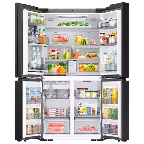 Холодильник Samsung  RM90F67C1W/WT серый