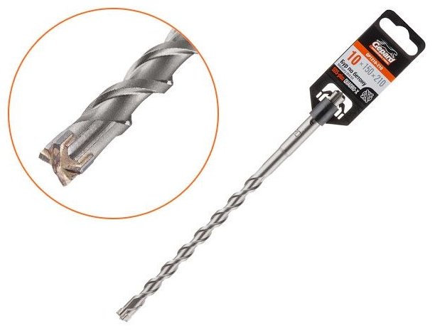Gepard бур Quadro-x (GP1210-210) (SDS-plus, 10х150х210 мм) 1 шт