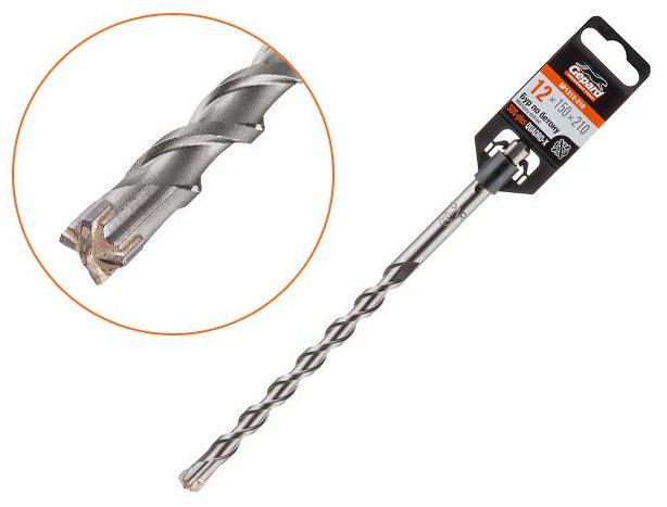 Gepard бур Quadro-x (GP1212-210) (SDS-plus, 12х150х210 мм) 1 шт