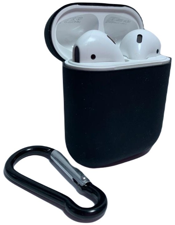 Чехол для Apple AirPods, AirPods 2 черный