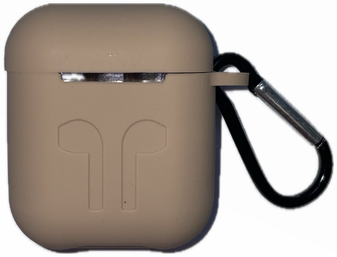Чехол для Apple AirPods, AirPods 2 бежевый