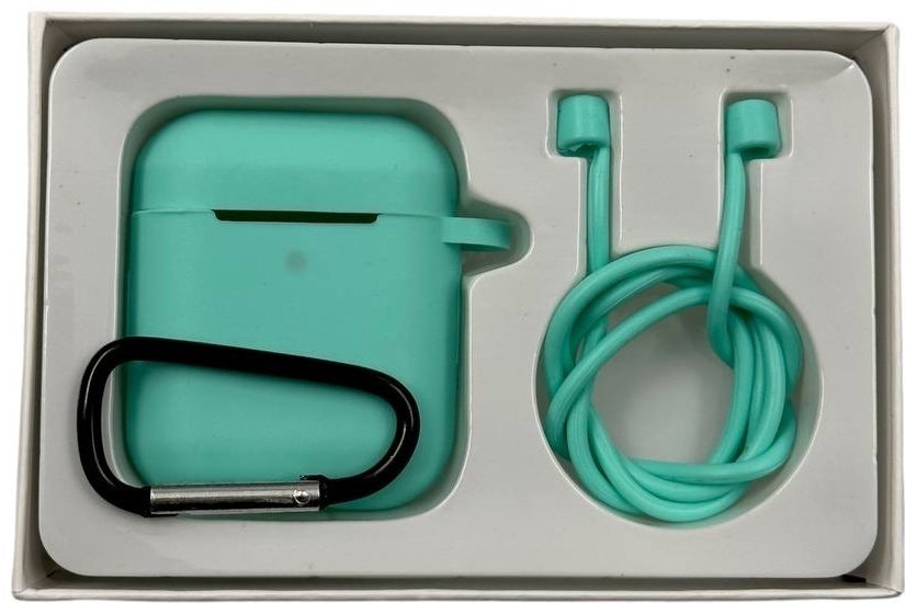 Чехол для Apple AirPods, AirPods 2 бирюзовый