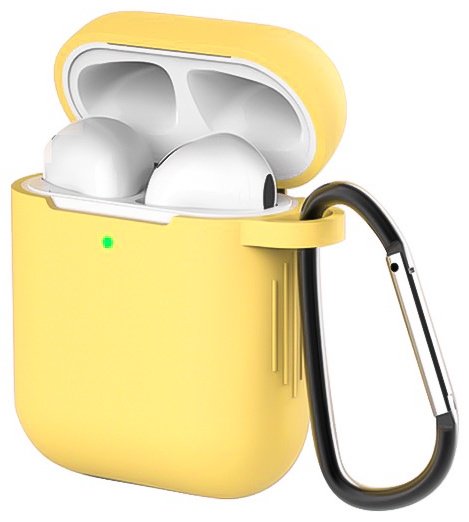 Чехол для Apple AirPods, AirPods 2 желтый
