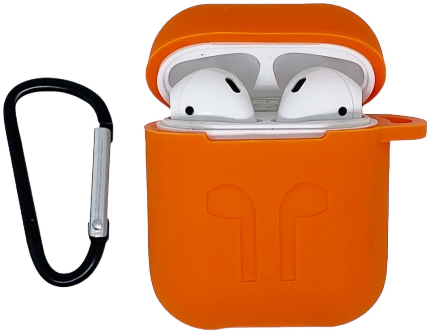 Чехол для Apple AirPods, AirPods 2 оранжевый