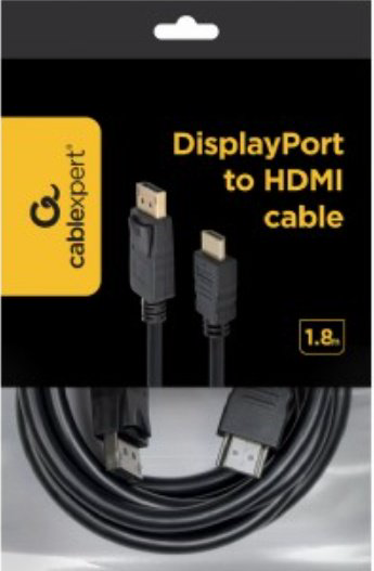Cablexpert DisplayPort - HDMI 1.8 м CC-DP-HDMI-6 купить,4675
