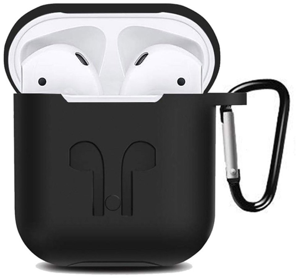 Чехол для Apple AirPods, AirPods 2 черный