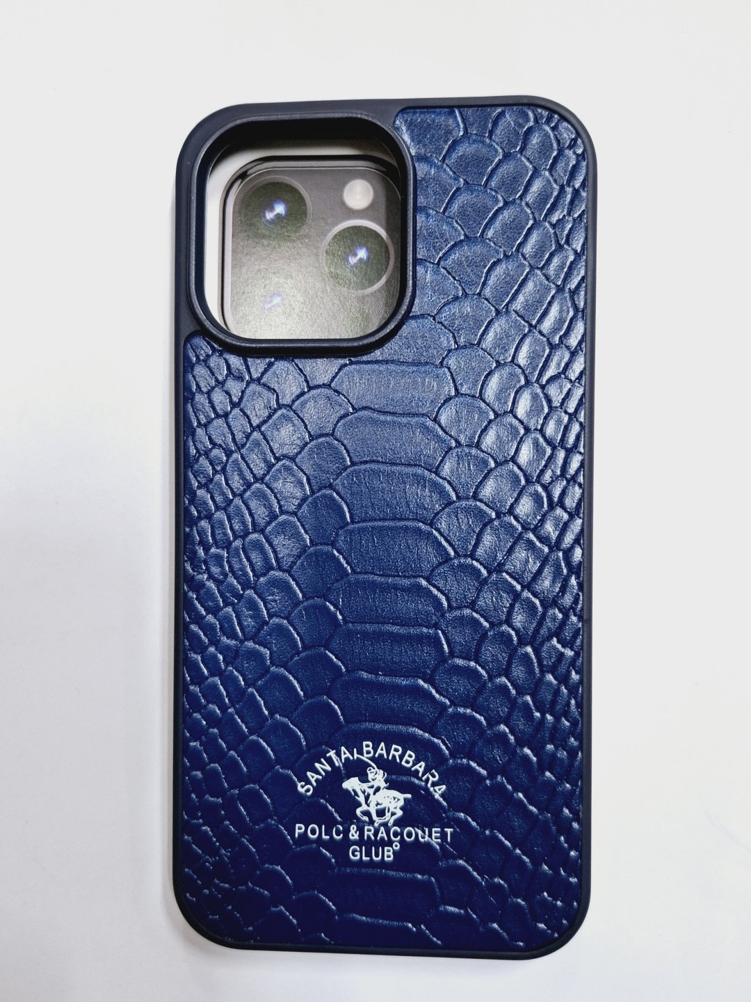 Чехол Santa Barbara Polo & Racquet Club для Apple iPhone 15 Pro Max синий купить,1450