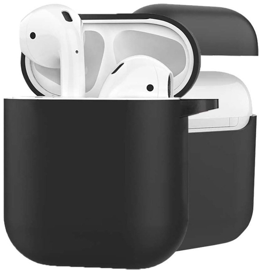 Чехол для Apple AirPods, AirPods 2 черный