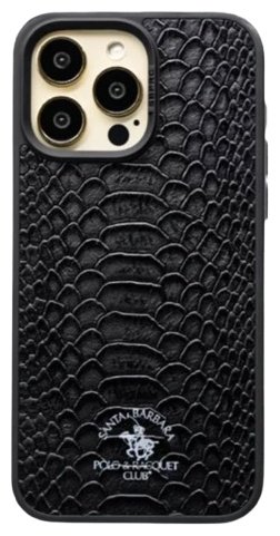 Чехол Santa Barbara Polo & Racquet Club для Apple iPhone 15 Pro Max черный купить,1270