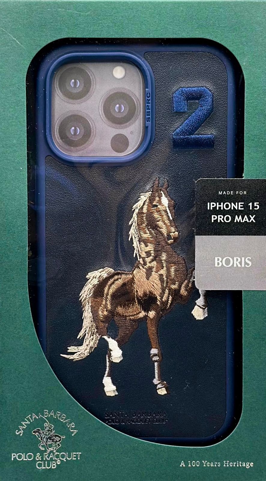 Чехол Santa Barbara Polo & Racquet Club для Apple iPhone 15 Pro Max синий купить,783