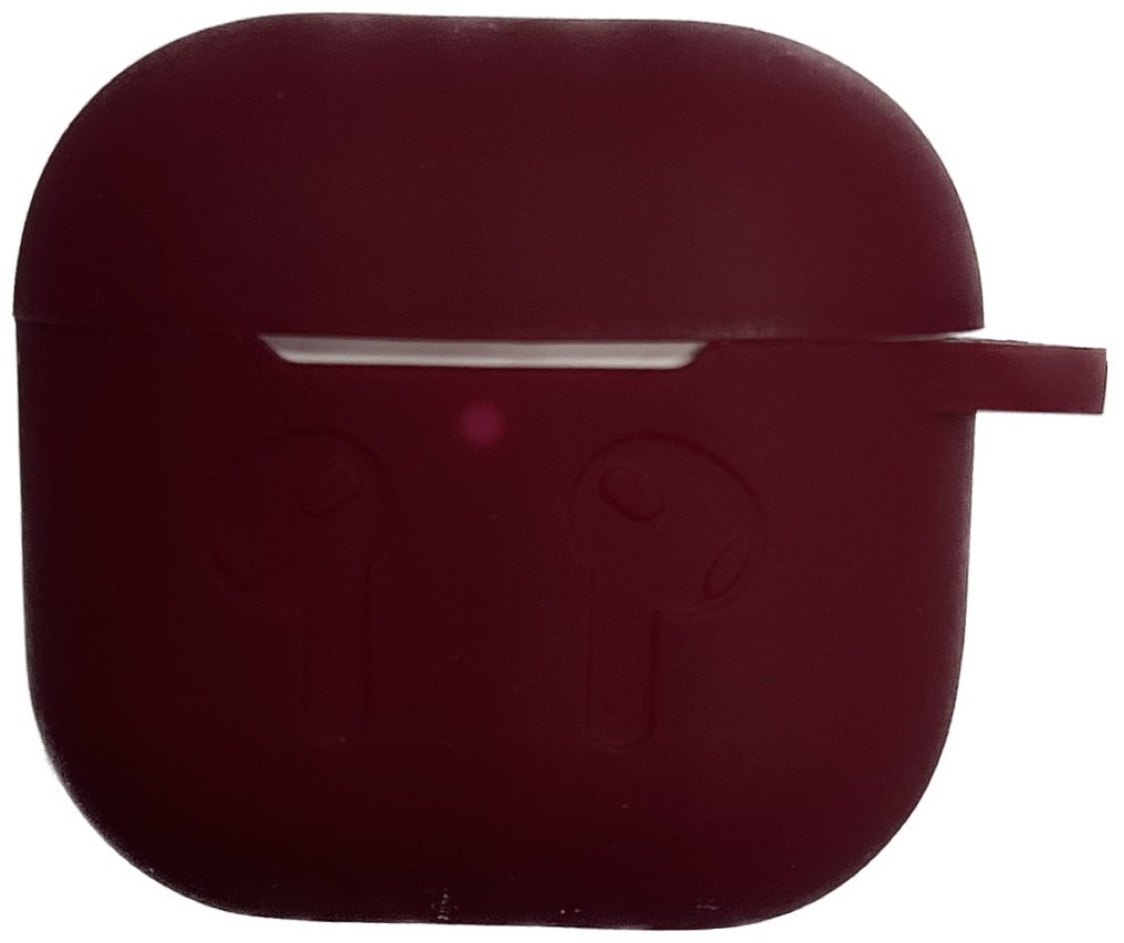 Чехол для Apple AirPods 4 красный, бордовый
