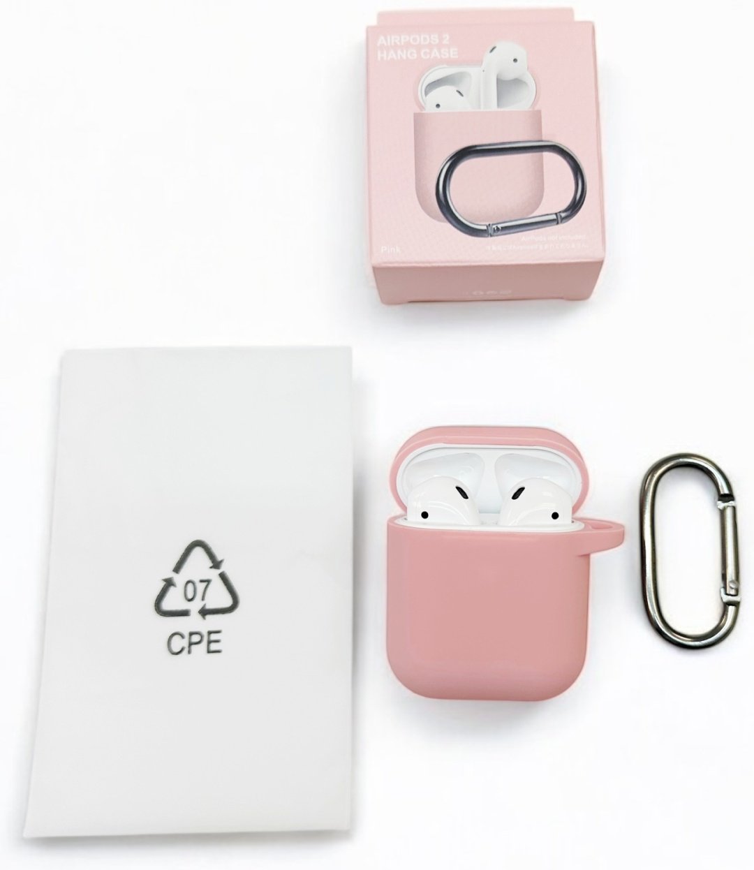 Чехол для Apple AirPods 2 розовый