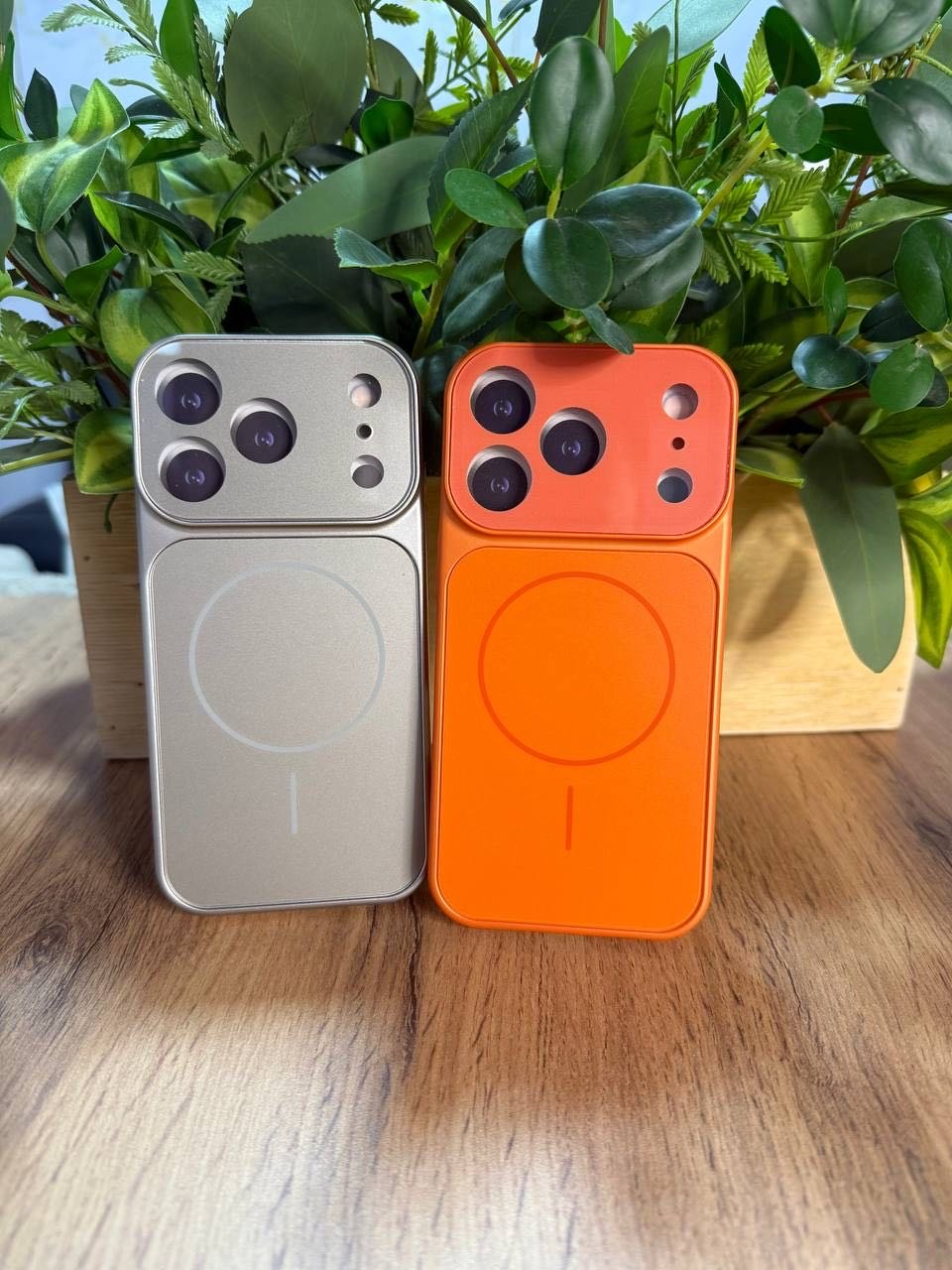 Чехол NURCASE для Apple iPhone 15 Pro оранжевый